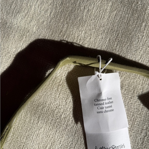 & Other Stories Large Suede Tote Bag in Green - Picture 11 of 13